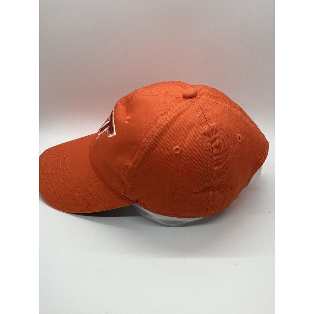 Virginia Tech Hokies Orange Adjustable Baseball Cap Hat Snap-back Signatures - Picture 9 of 12